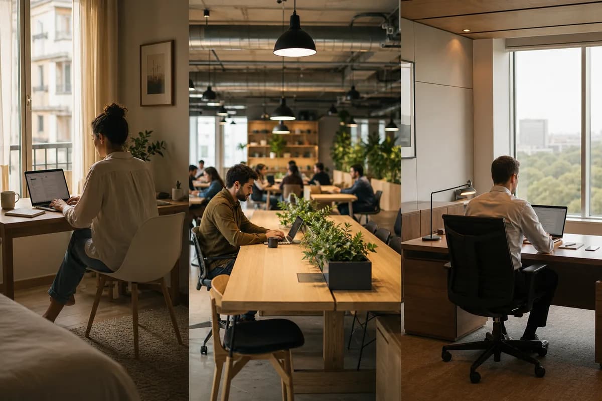 Coworking vs home office vs escritório: qual escolher?